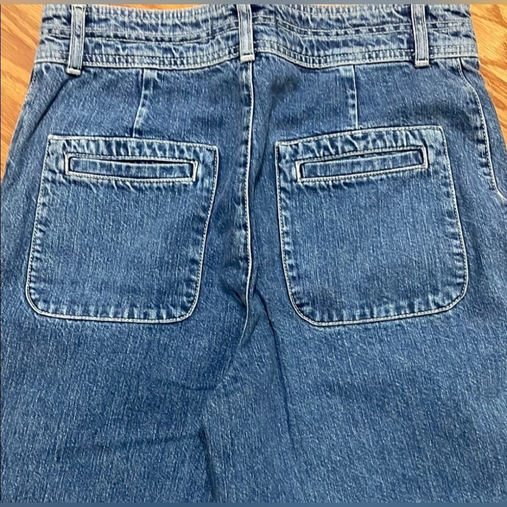 Free People Wide-Leg Blue Jeans - Picture 4 of 5